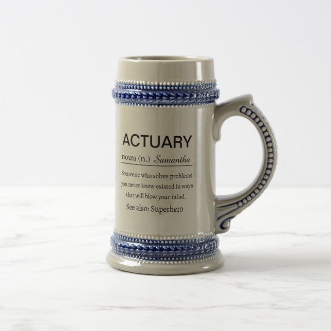 Caneca De Cerveja Engraçado de Definição Atual (Direita)