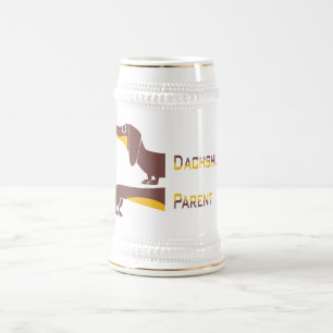 Caneca De Cerveja Engraçado e fofo dachshund para os pais de cães lo