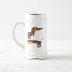Caneca De Cerveja Engraçado e fofo dachshund para os pais de cães lo