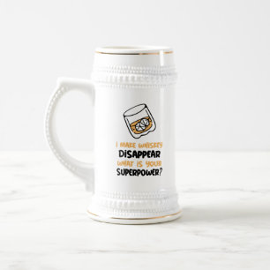 Caneca De Cerveja Engraçado Eu Fazer Whiskey Desaparecer