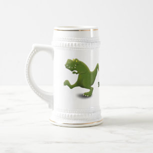 Caneca De Cerveja Engraçado humor de desenho animado com dinossauro