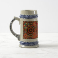 Caneca de cerveja Enigmática "Ecos Itriciados" de