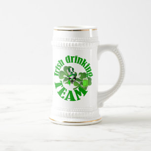Caneca De Cerveja Equipe de bebendo da Irlanda Personalizada