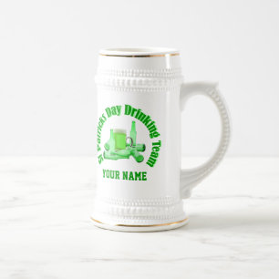 Caneca De Cerveja Equipe de bebendo de Patrick da Rua Personalizada