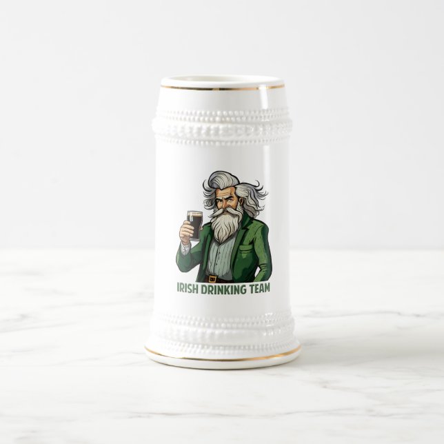Caneca De Cerveja Equipe de Bebendo irlandesa (Centro)