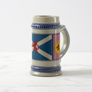 Caneca De Cerveja Escócia, leão Rampant, bandeira, Rua.