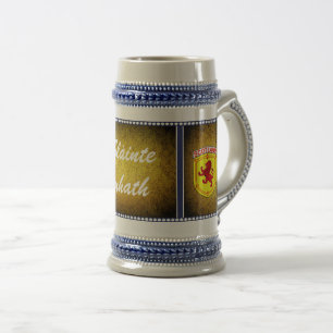 Caneca De Cerveja Escócia, Leão Rampant, bandeira, Slainte Mhath