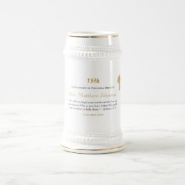 Caneca De Cerveja Escritura Personalizada do Aniversário de Coordena