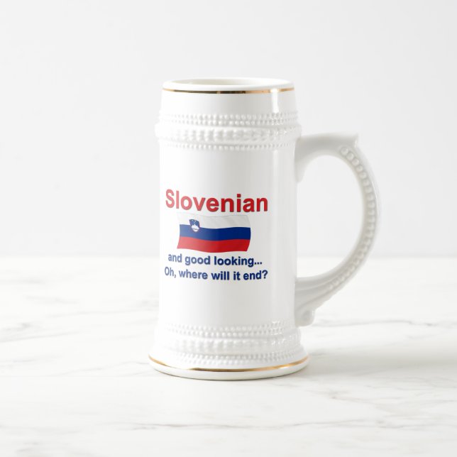Caneca De Cerveja Esloveno bonito (Direita)