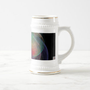 Caneca De Cerveja Espaço de arte abstrata Shell