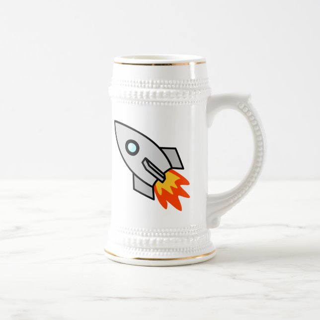 Caneca De Cerveja Espaço Rocket dos desenhos animados (Direita)