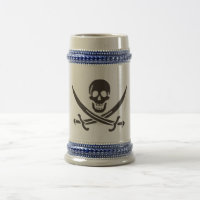 Espadas do Crânio Obsidiana Bandeira pirata de Cal