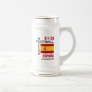Caneca De Cerveja ESPANHA ESPAÑA Futebol 2024 A QUALQUER ANO