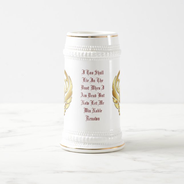 Caneca de cerveja espartano do guerreiro Dourado (Centro)