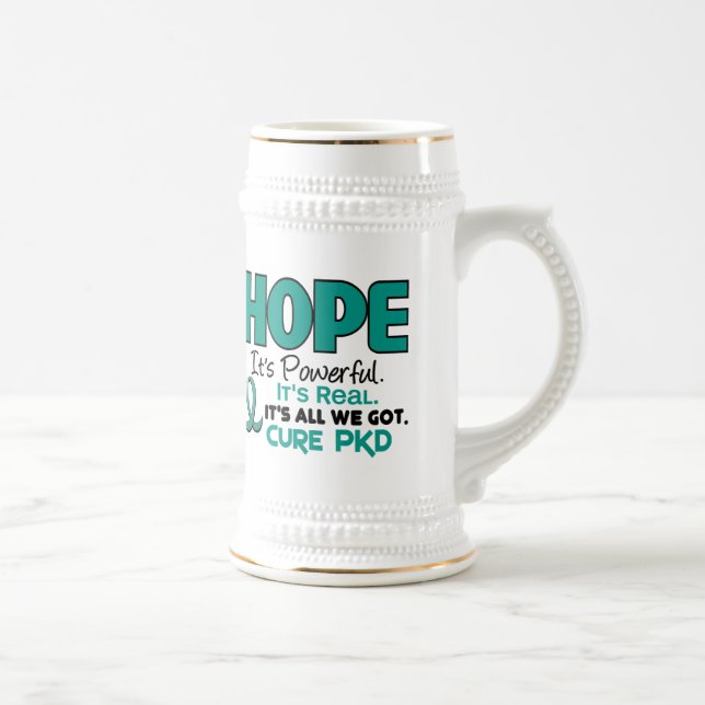 Caneca De Cerveja ESPERANÇA Polycystic 1 da doença renal de PKD (Direita)