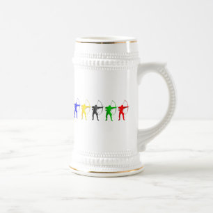 Caneca De Cerveja Esportes do arqueiro dos jogos   do verão do tiro
