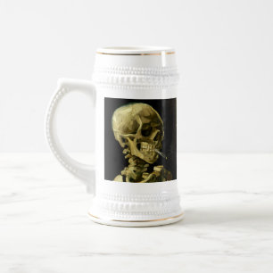 Caneca De Cerveja Esqueleto de Fumagem de Van Gogh