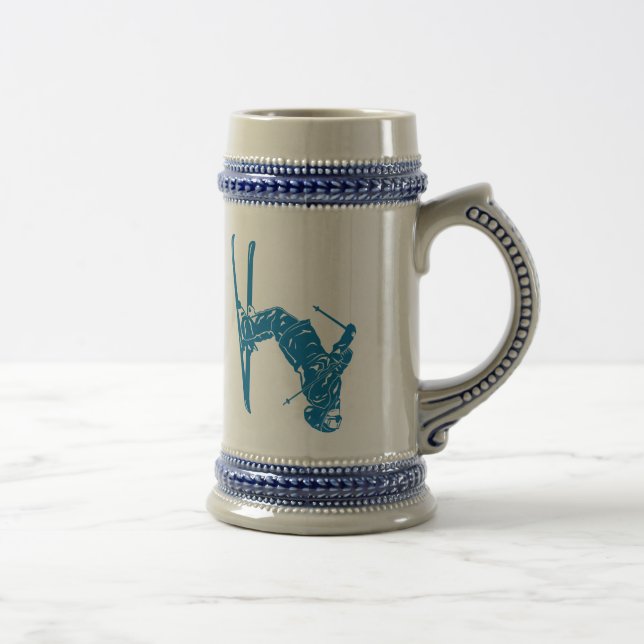 Caneca De Cerveja Esquiador Azul (Direita)