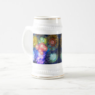 Caneca De Cerveja Estatísticas de Fogos de Artifício