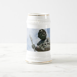 Caneca De Cerveja Estátua do rei Netuno Virginia Beach