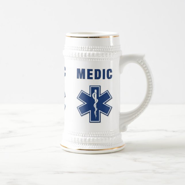 Caneca De Cerveja Estrela do médico da vida (Direita)