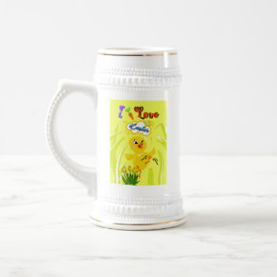 Caneca De Cerveja Eu adoro Páscoa
