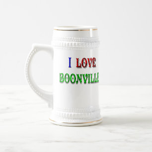 Caneca De Cerveja Eu amo a Boonville-Caneca