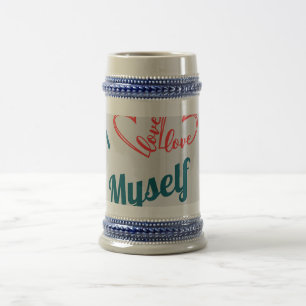 Caneca De Cerveja Eu Amo a Mim - Botão de Autocuidado