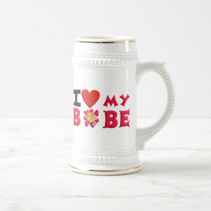 Caneca De Cerveja Eu amo meu Bobe