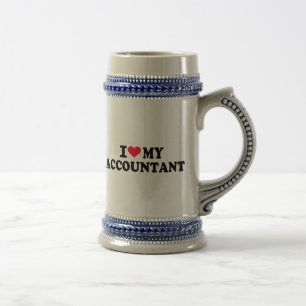 Caneca De Cerveja Eu amo meu contador