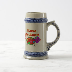 Caneca De Cerveja Eu amo minha tia