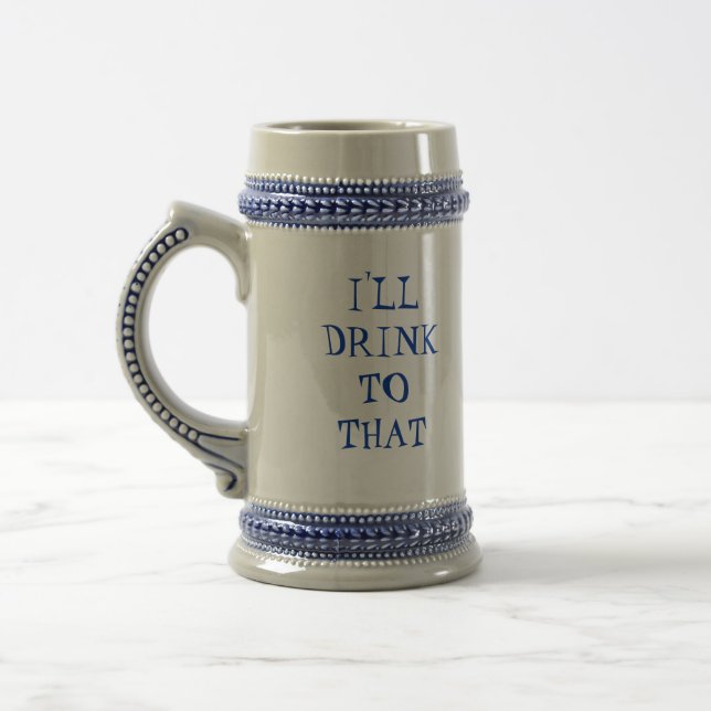 Caneca De Cerveja Eu DRINKTOTHAT (Esquerda)