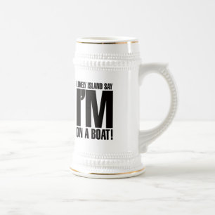 Caneca De Cerveja Eu estou em um barco
