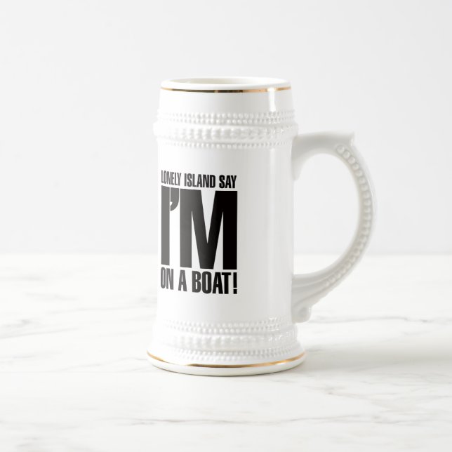 Caneca De Cerveja Eu estou em um barco (Direita)