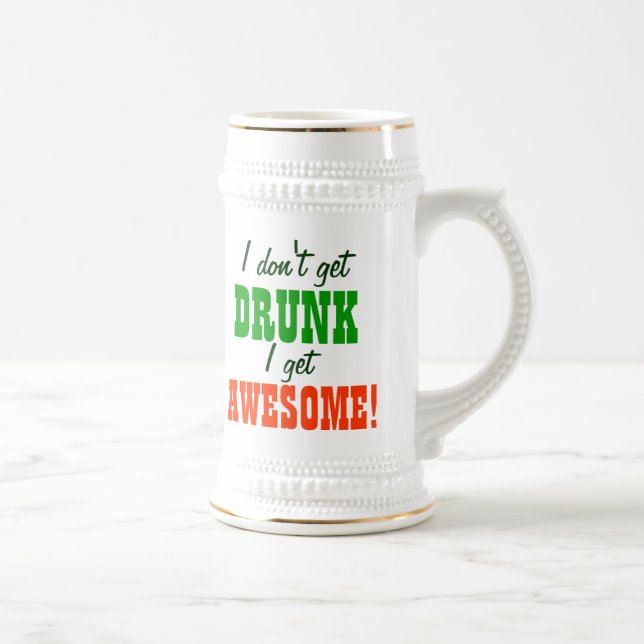 Caneca De Cerveja Eu não obtenho o bebado que eu obtenho (Direita)