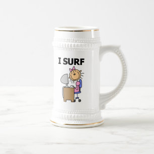 Caneca De Cerveja Eu Navego na Web