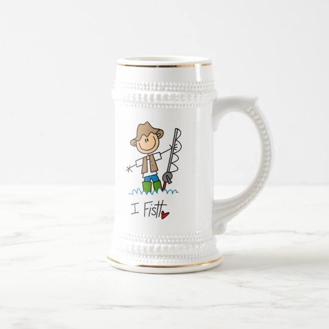 Caneca De Cerveja Eu Pesco (Direita)