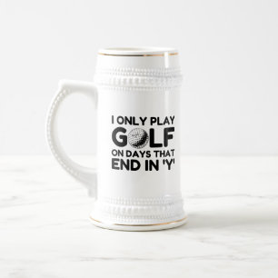 Caneca De Cerveja Eu Só Jogo Golfe
