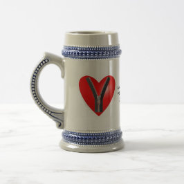 Caneca De Cerveja Eu sou um membro genuíno do clube do Zipper