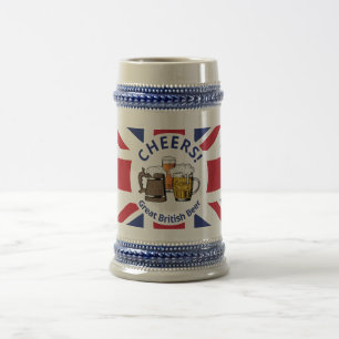 Caneca De Cerveja Excelente BRITAIN - União Personalizada de Cartoon
