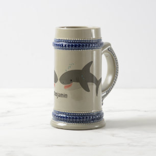 Caneca De Cerveja Excelente de desenho animado branco