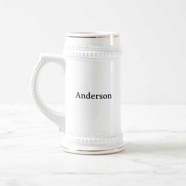 Caneca De Cerveja Excluir Texto Substituir Próprio Design  (Esquerda)