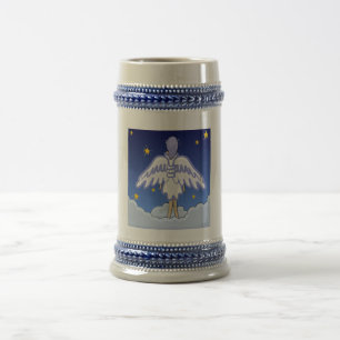 Caneca de cerveja Eyed estrelado do anjo