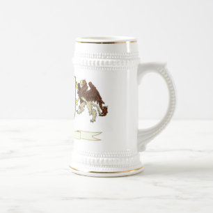 Caneca De Cerveja Faça sua própria crista Drinkware da família