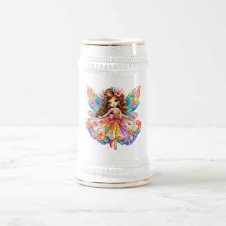 Caneca De Cerveja Fada Digital Colorida Mágica Clipart - Fantasia Fo