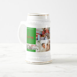 Caneca De Cerveja Família Feliz Natal e Feliz ano novo