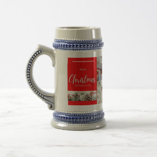 Caneca De Cerveja Família Feliz Natal e Feliz ano novo