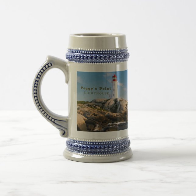 Caneca De Cerveja Farol de Peggys Point no Atlântico Canadá (Esquerda)