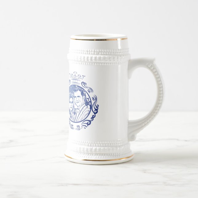 Caneca De Cerveja Felipe Sexto Rey Felipe de España y Letizia taza (Direita)