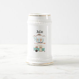 Caneca De Cerveja Feliz Camper Personalizado